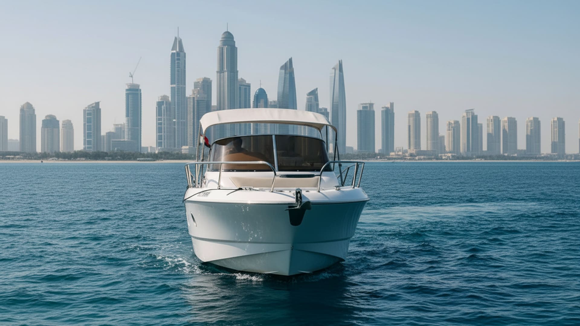 Sunset Victor 30 ft deck, spacious seating, Dubai charter
