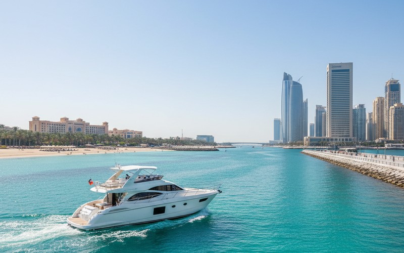 3-hour canal and gulf combined yacht cruise Dubai