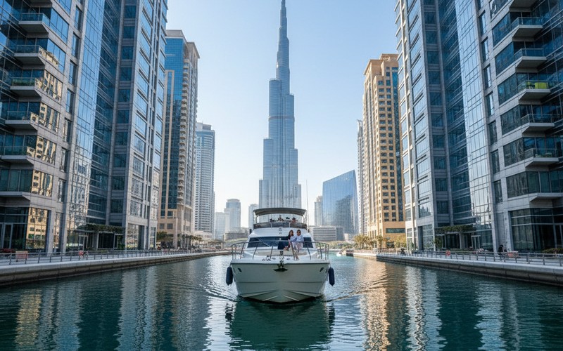 2-hour urban canal cruise from Business Bay Dubai