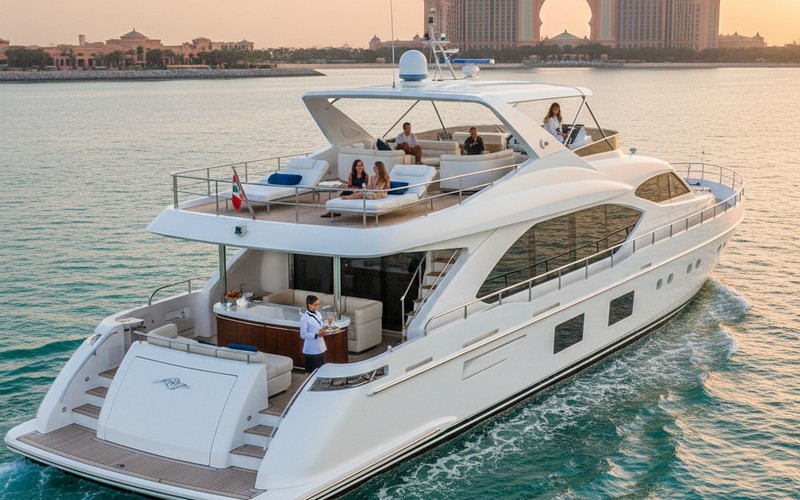 Luxury superyacht charter Dubai — 52–101 ft VIP vessels with premium service