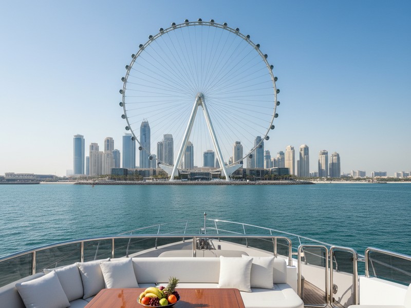 1-hour express speed boat tour Marina to Ain Dubai Bluewaters Island
