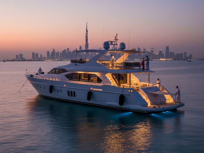 Luxury superyacht corporate charter overnight Dubai