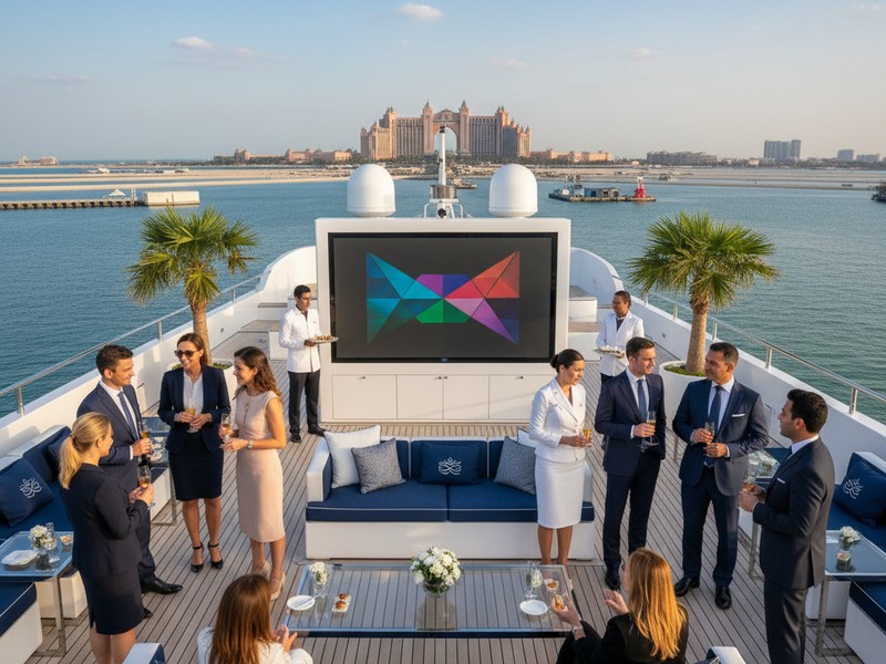 Luxury VIP corporate yacht event Dubai