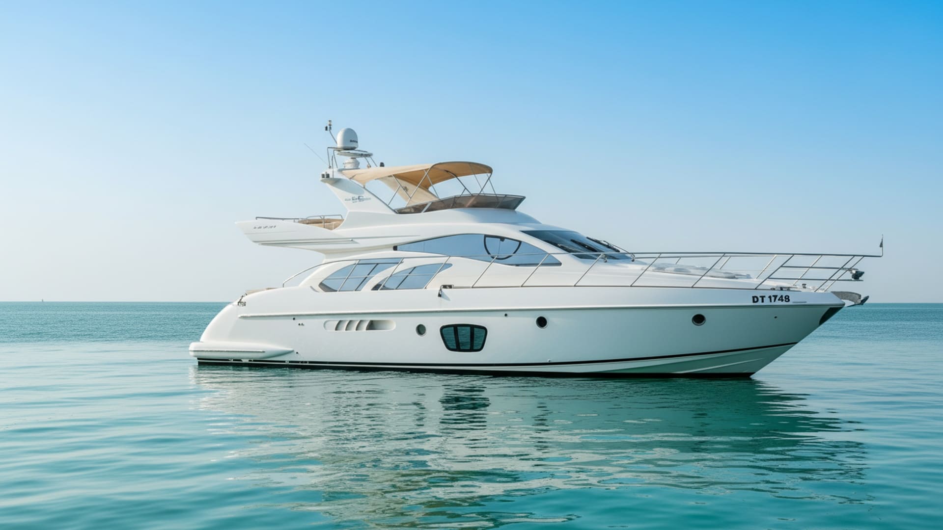 Ruby Explorer 55 ft premium yacht, elegant exterior design