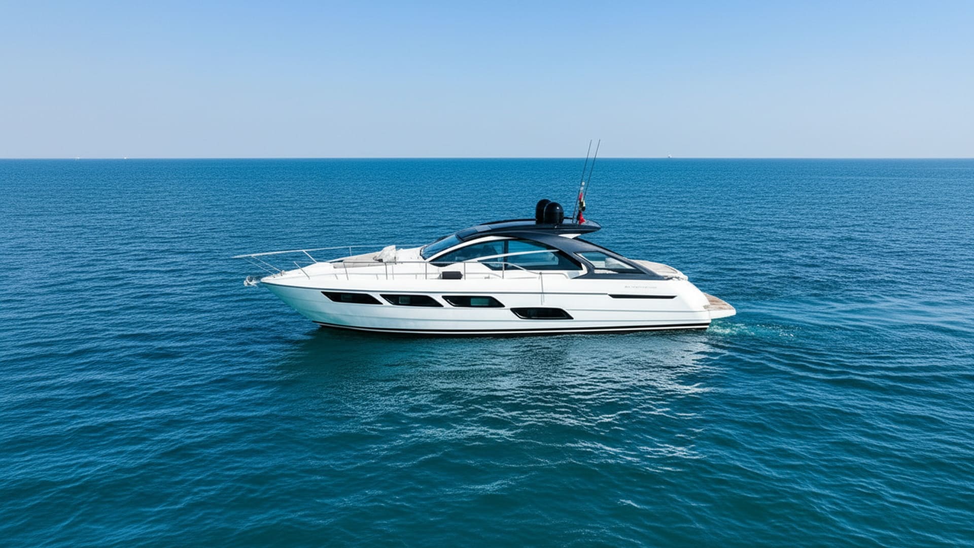 Grand Queen 52 ft yacht's sleek exterior in Dubai