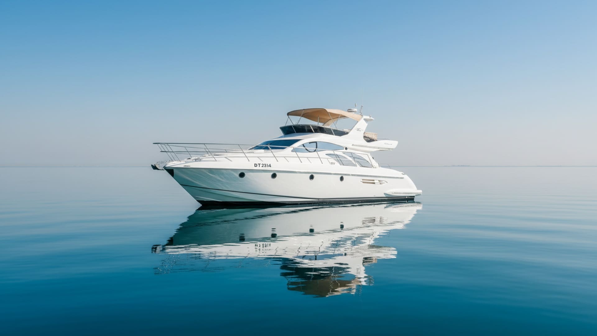 Vision Ocean 50 ft premium yacht exterior, sleek design