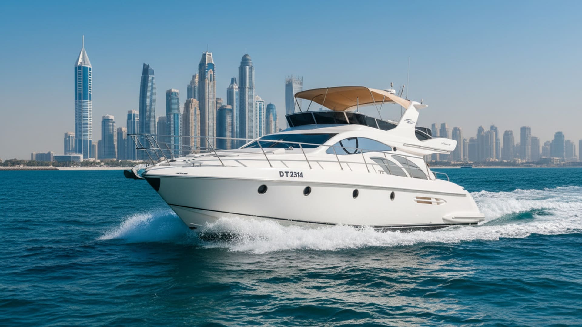 Vision Ocean 50 ft yacht charter Dubai
