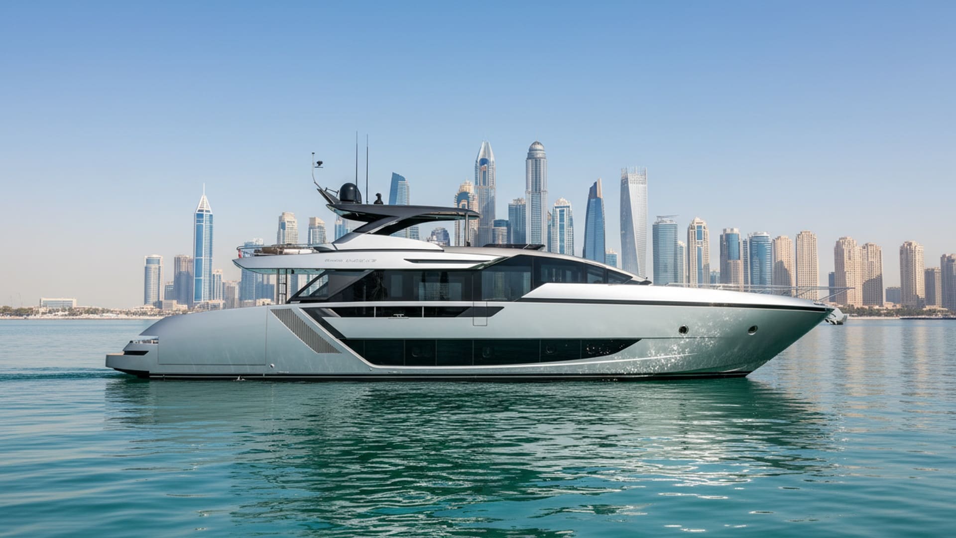 Silver Dream 82 ft yacht charter Dubai