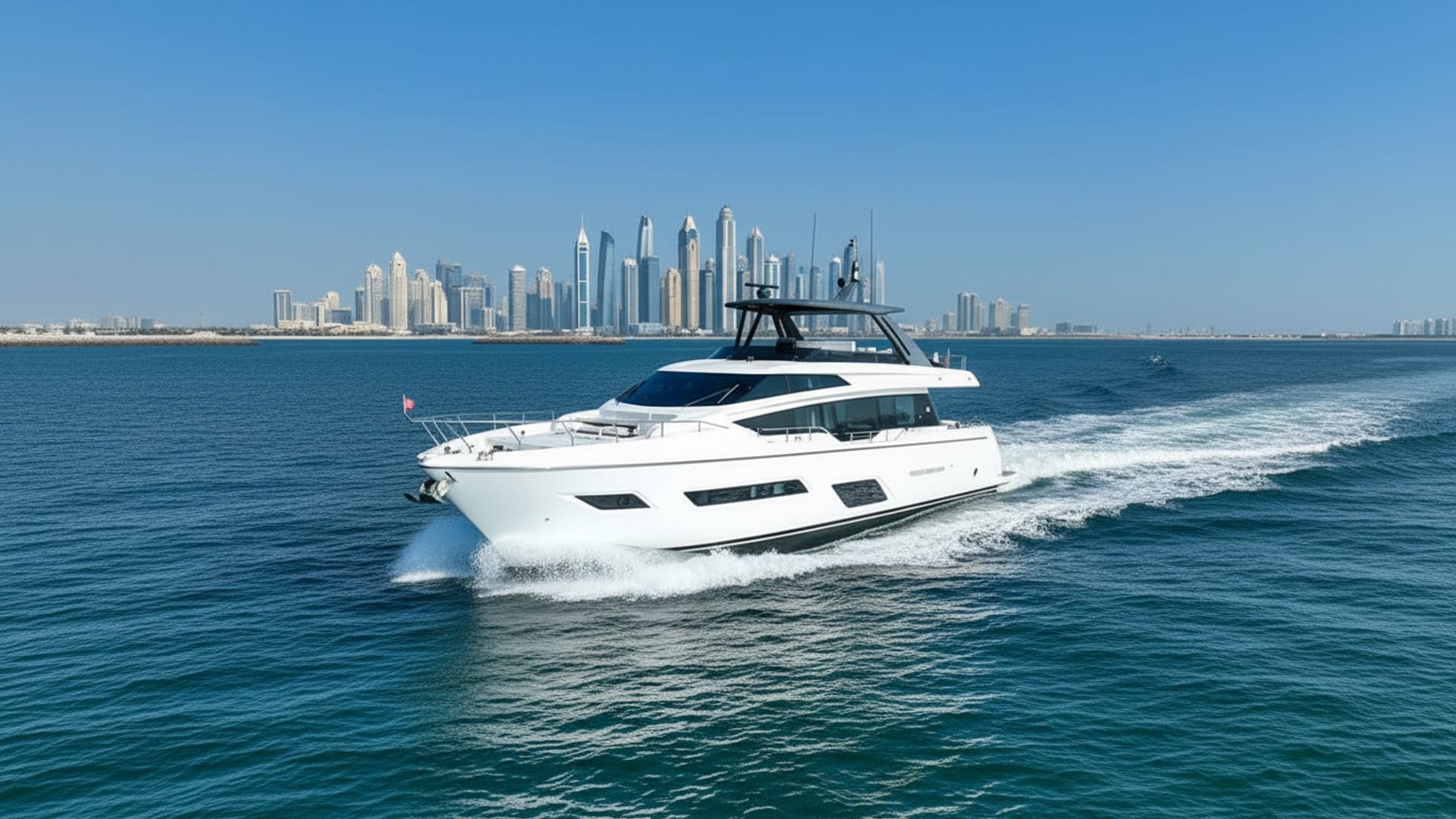 Crystal Knight 78 ft yacht deck, spacious seating area