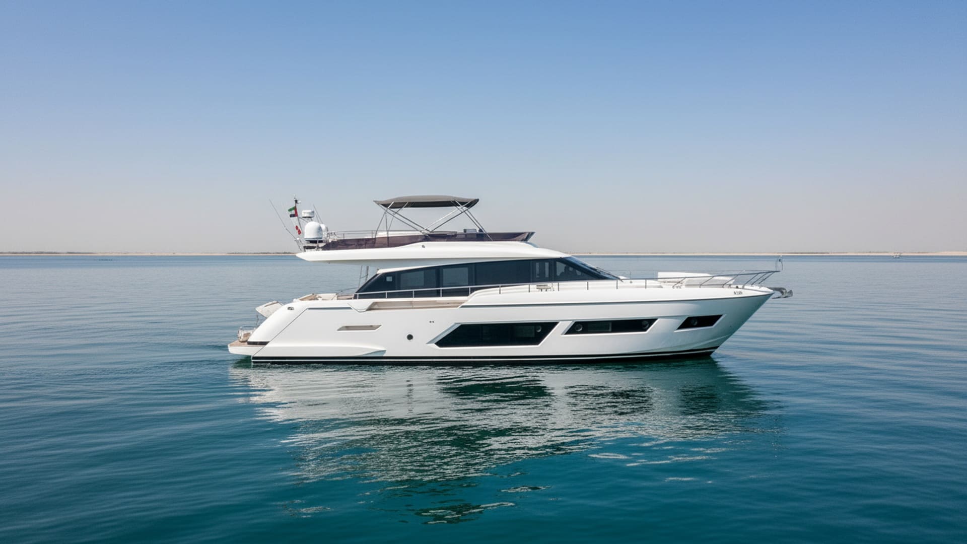 Sleek exterior of Diamond Storm 67 ft luxury yacht